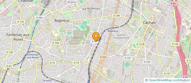 localisation de l'entreprise ROUB ROUB AUTO  BAGNEUX