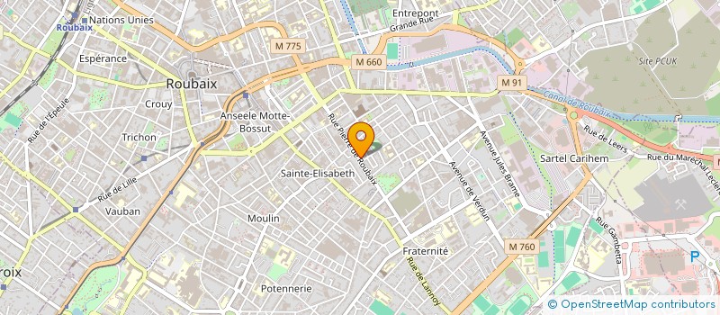 localisation de l'entreprise ROUBAITEXT à ROUBAIX
