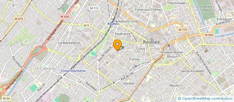 localisation de l'entreprise ROUBAIX ACTIVITE SERVICE à ROUBAIX