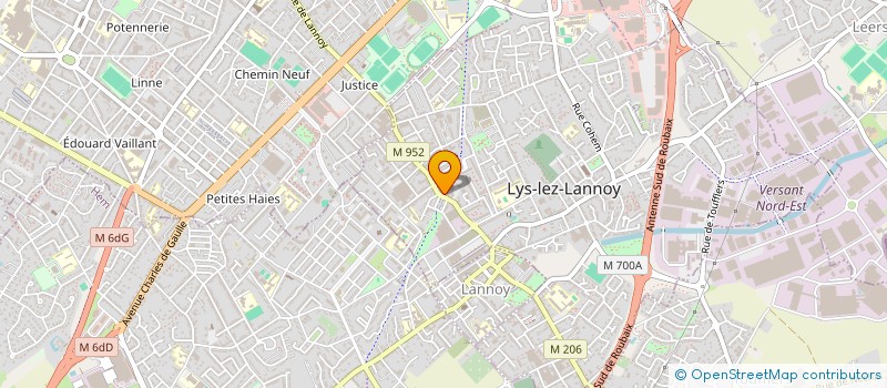 localisation de l'entreprise ROUBAIX CARS GARAGE à LYS-LEZ-LANNOY
