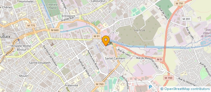 localisation de l'entreprise ROUBAIX INFORMATION PROMOTION  ROUBAIX