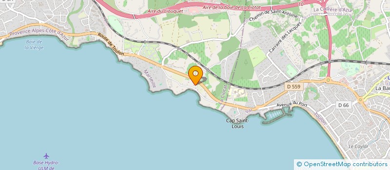 localisation de l'entreprise ROUBAUD  LA CIOTAT