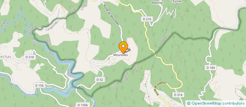 localisation de l'entreprise ROUBAUD CORP.  MALBOSC