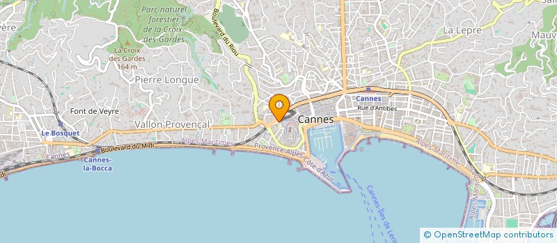 localisation de l'entreprise ROUBAUD P ET CUNADO RUIZ J à CANNES