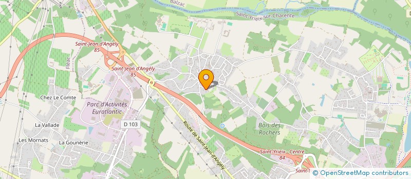 localisation de l'entreprise ROUBEIXINET à SAINT-YRIEIX-SUR-CHARENTE