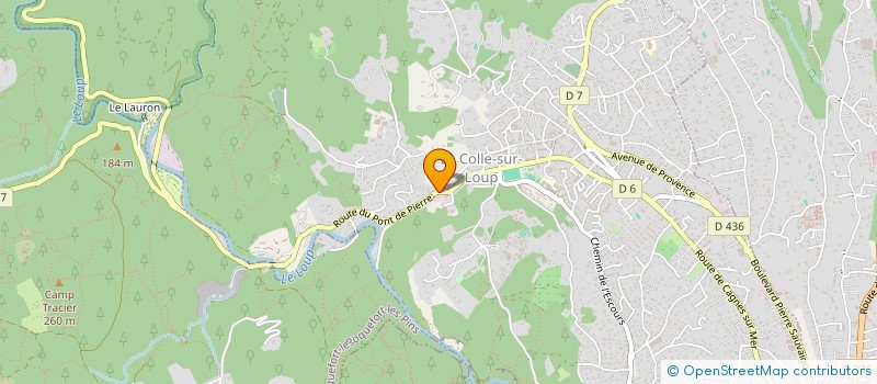 localisation de l'entreprise ROUBERT AMENAGEMENT  LA COLLE-SUR-LOUP