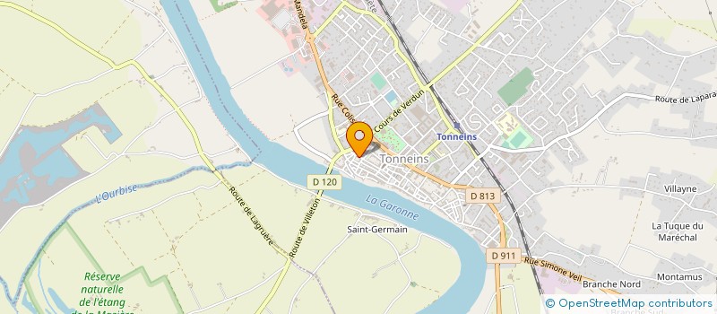 localisation de l'entreprise ROUBERTOUX FRERES  TONNEINS