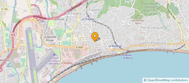 localisation de l'entreprise ROUBEYRIE ROMAIN à CANNES