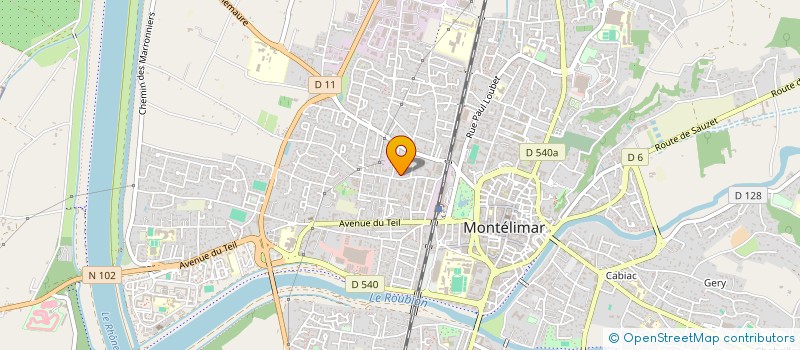 localisation de l'entreprise ROUBI ONE à MONTELIMAR