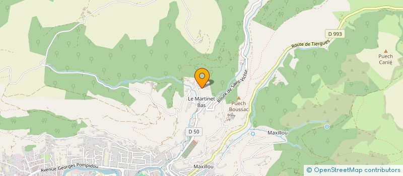 localisation de l'entreprise ROUBIAC  ST-AFFRIQUE