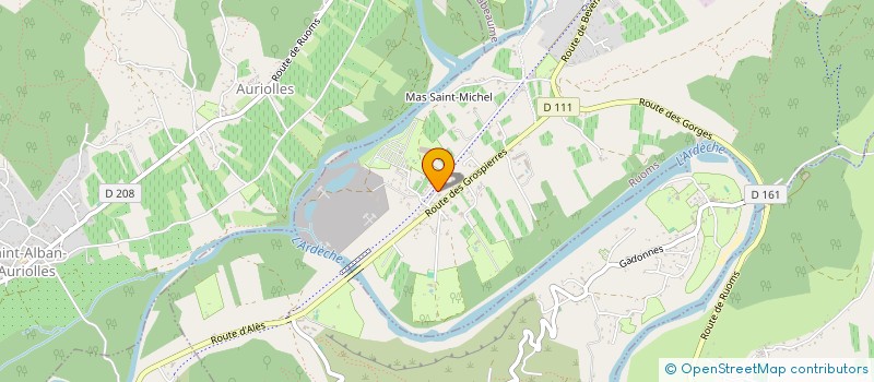 localisation de l'entreprise ROUBIER à RUOMS