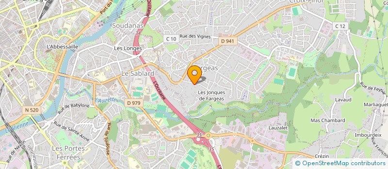 localisation de l'entreprise ROUBINEAU à PANAZOL