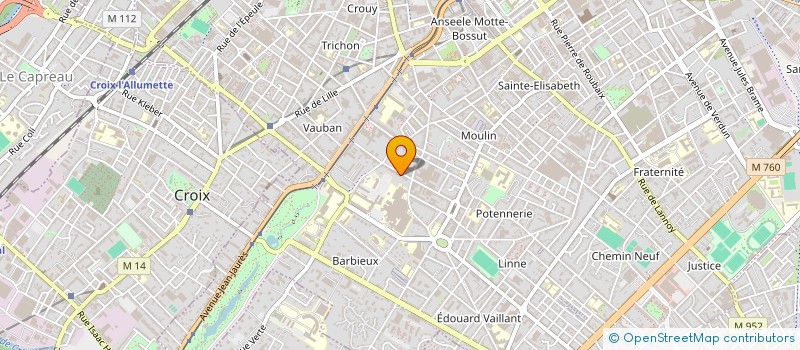 localisation de l'entreprise ROUBINVEST  ROUBAIX