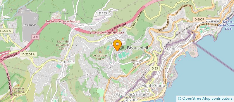 localisation de l'entreprise ROUBOS à LA TURBIE