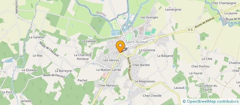 localisation de l'entreprise ROUBY  SAINT AULAYE-PUYMANGOU