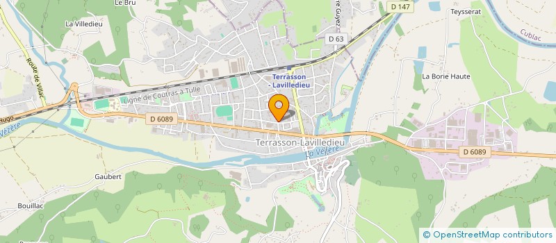 localisation de l'entreprise ROUBY JEAN ET CIE  TERRASSON-LAVILLEDIEU