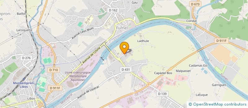 localisation de l'entreprise ROUCADIL SARL à SAINT-VITE