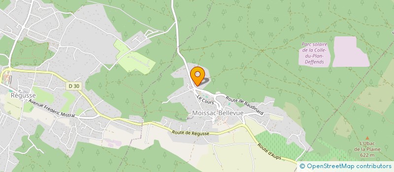 localisation de l'entreprise ROUCAOU à BAUDINARD SUR VERDON