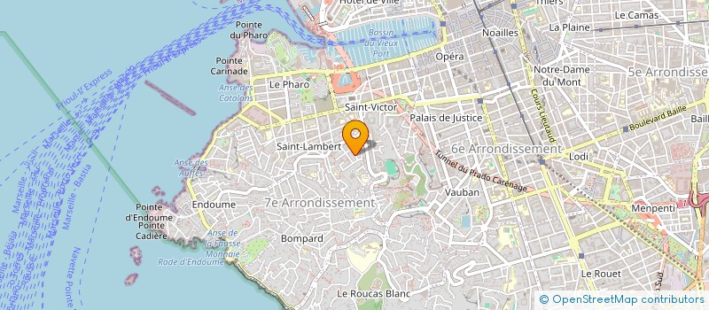 localisation de l'entreprise ROUCAS-CONCEPT  MARSEILLE