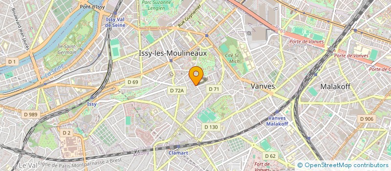 localisation de l'entreprise ROUCHON CONSEIL à ISSY-LES-MOULINEAUX