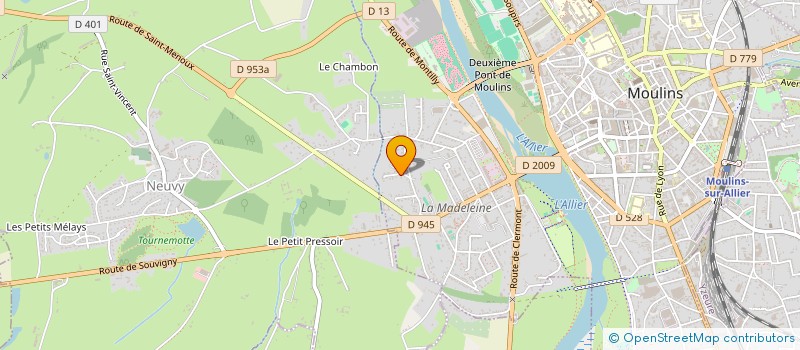 localisation de l'entreprise ROUCHON GREGORY à MOULINS