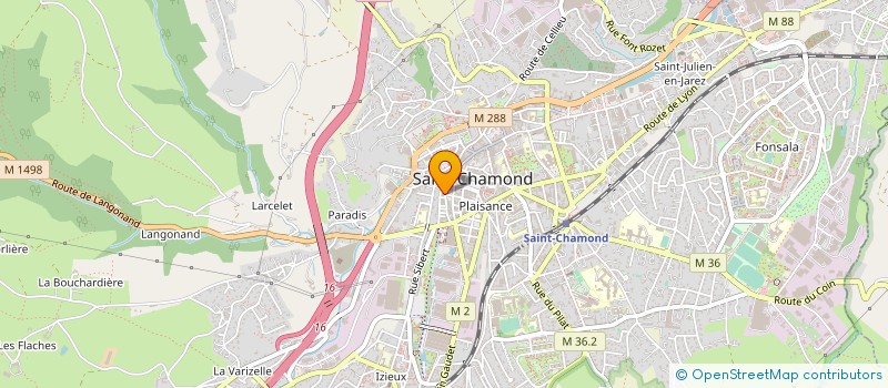 localisation de l'entreprise ROUCHOUSE & ASSOCIES à SAINT-CHAMOND