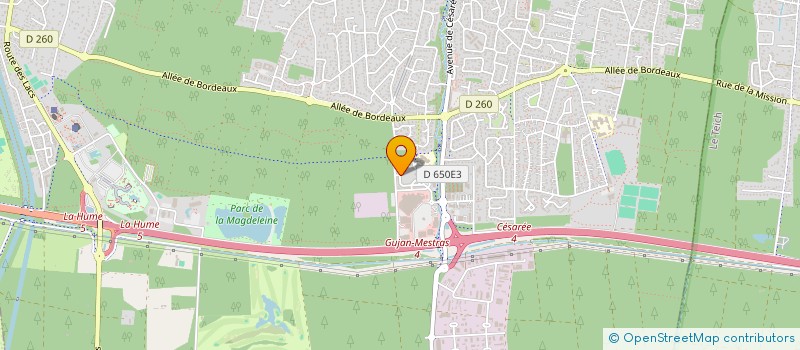 localisation de l'entreprise ROUD  GUJAN-MESTRAS