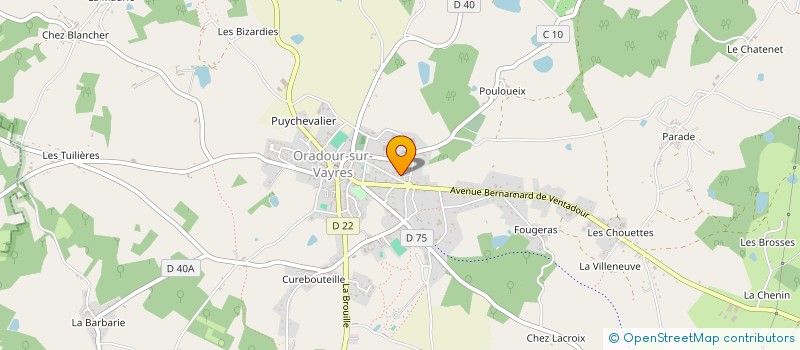 localisation de l'entreprise ROUDARO à ORADOUR-SUR-VAYRES