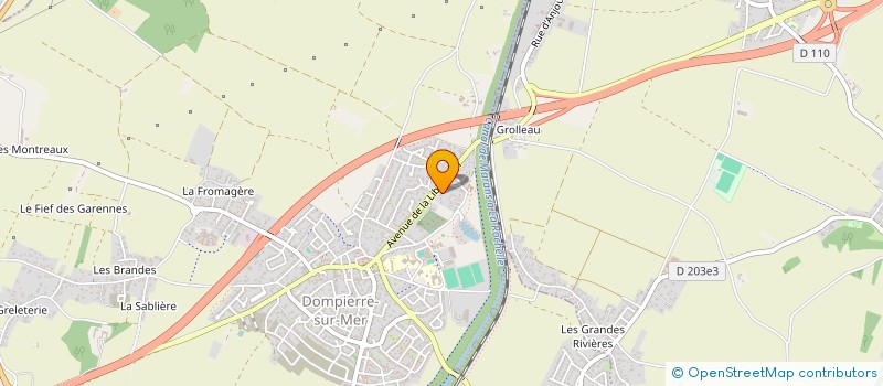 localisation de l'entreprise ROUDGE & CO  DOMPIERRE-SUR-MER