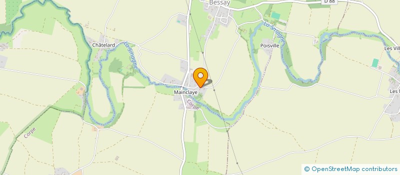 localisation de l'entreprise ROUDIN  BESSAY