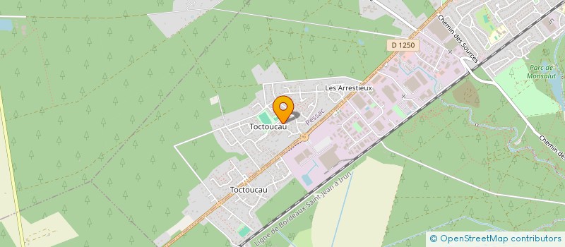 localisation de l'entreprise ROUDJOU  PESSAC