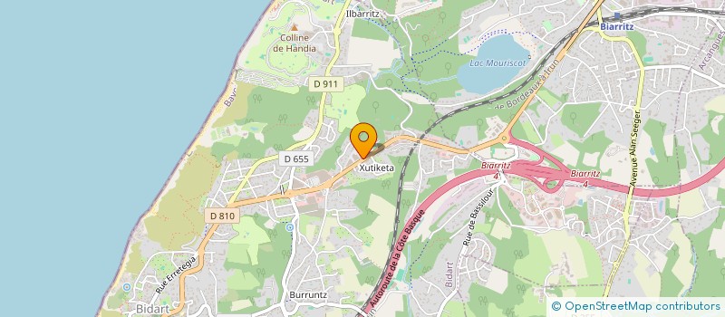 localisation de l'entreprise ROUDOUDOU 64  BIDART