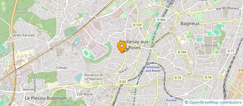 localisation de l'entreprise ROUDOUDOU ET COMPAGNIE à FONTENAY-AUX-ROSES