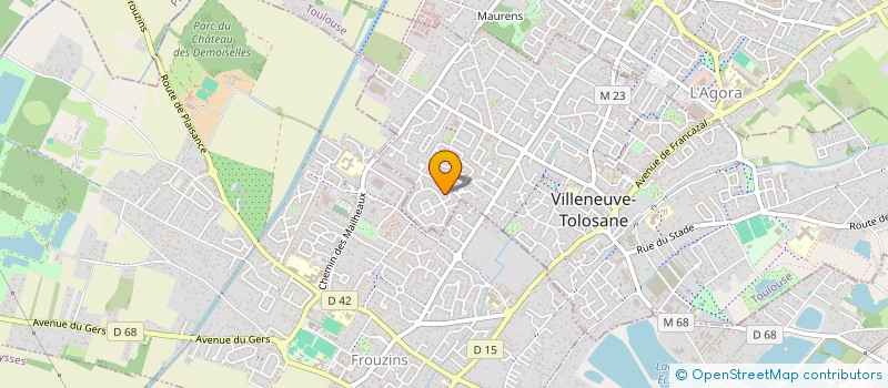 localisation de l'entreprise ROUDOUDOU IMMO  VILLENEUVE-TOLOSANE