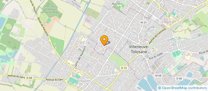localisation de l'entreprise ROUDOUDOU SAS à VILLENEUVE-TOLOSANE