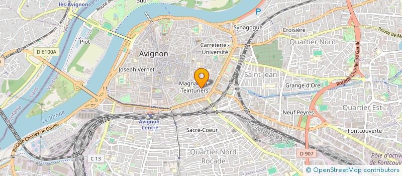 localisation de l'entreprise ROUE 67  AVIGNON