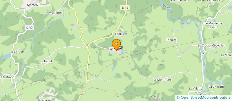 localisation de l'entreprise ROUE D'ESCAMPETTE à CHAMPAGNAT