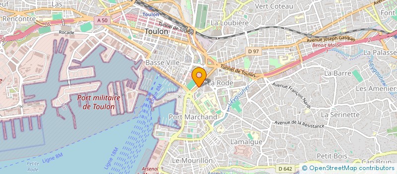 localisation de l'entreprise ROUE DANS ROUE  TOULON