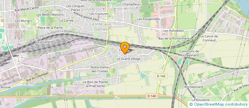 localisation de l'entreprise ROUE LIB'  LA VILLE-AUX-DAMES