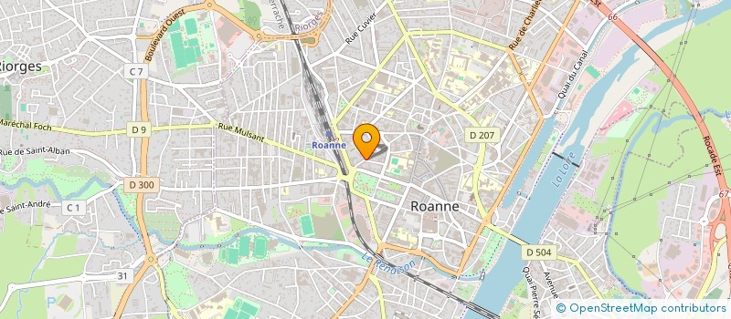 localisation de l'entreprise ROUE LIBRE à ROANNE
