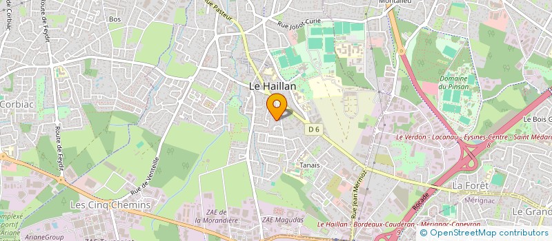 localisation de l'entreprise ROUE LIBRE AQUITAINE à LE HAILLAN
