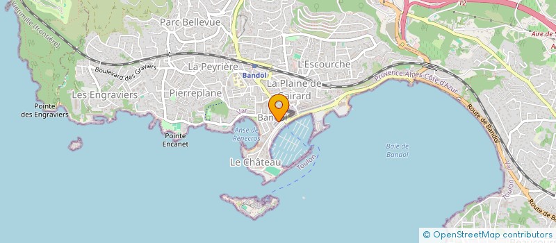localisation de l'entreprise ROUE LIBRE BANDOL à BANDOL