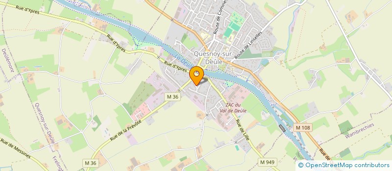 localisation de l'entreprise ROUE QUESNOYSIENNE SOC à QUESNOY-SUR-DEULE