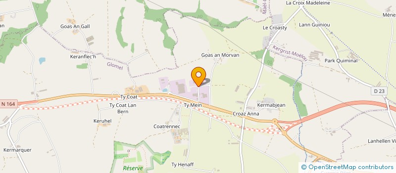 localisation de l'entreprise ROUED GOLF  GLOMEL