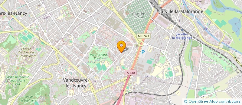 localisation de l'entreprise ROUELLE ET RADIS  VANDUVRE-LES-NANCY