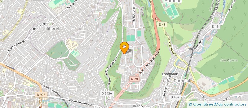 localisation de l'entreprise ROUEN BASEBALL 76 à ROUEN