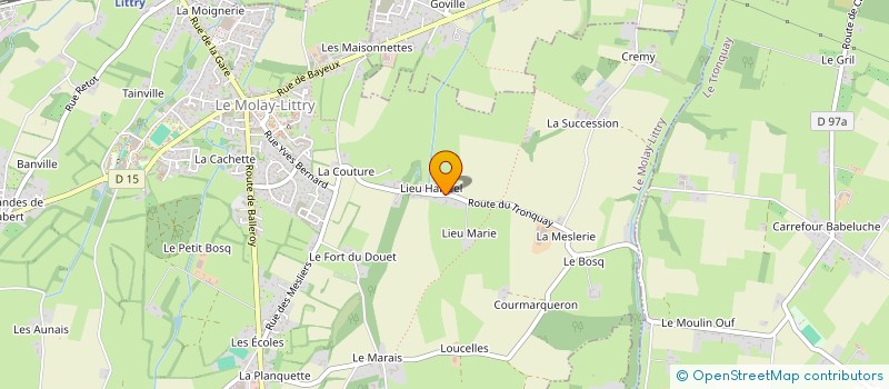 localisation de l'entreprise ROUEN CEREALES à LE MOLAY-LITTRY