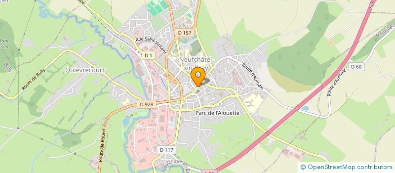 localisation de l'entreprise ROUEN COIFFURE  NEUFCHATEL-EN-BRAY