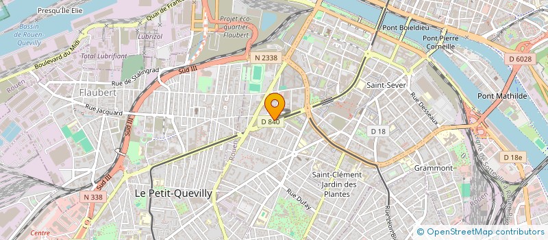 localisation de l'entreprise ROUEN ENTRETIEN AUTOMOBILES 2 à ROUEN