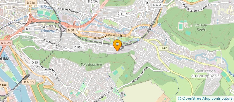 localisation de l'entreprise ROUEN FINANCE, IMMOBILIER  SAINT-LEGER-DU-BOURG-DENIS